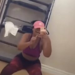 Ashanti's Back On Her Workout Grind After Tropical Vacation