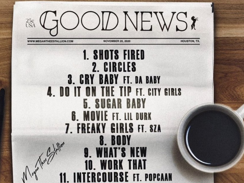 Megan Thee Stallion Reveals Good News Tracklisting W: Beyoncé, SZA, DaBaby, 2 Chainz + More