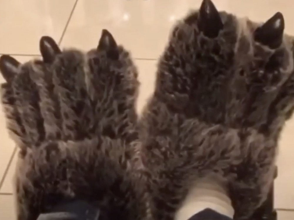 Boosie Badazz Shows Off His Hilarious Bear Claws Slippers