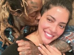 Denise BIdot Lil Wayne Kissing Selfie Moment