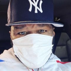 50 Cent NY Hat Masked Up