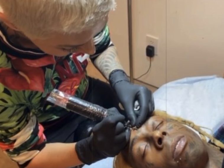 Lil Wayne Adds To His Face Tattoo Collection