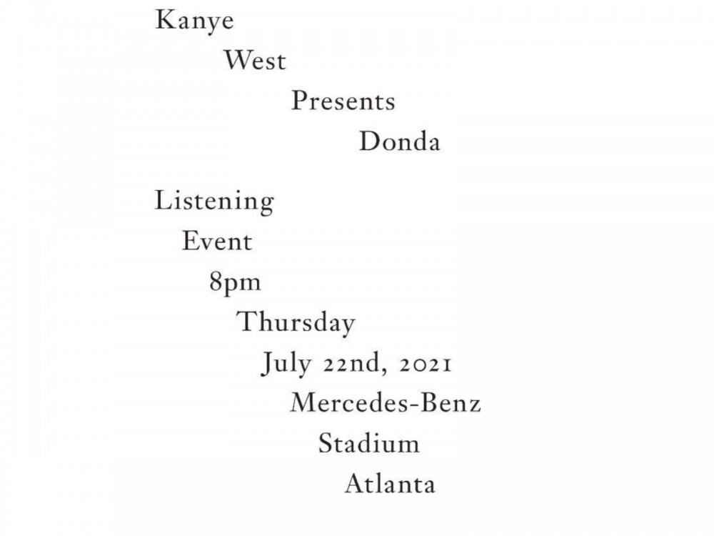 Kanye West’s ‘Donda’ Album Listening Party Tickets Go On Sale…NOW