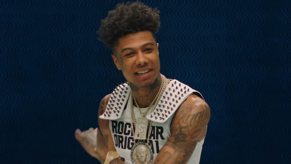 Blueface Seen With 2 Black Eyes In Cute Photo With His Son