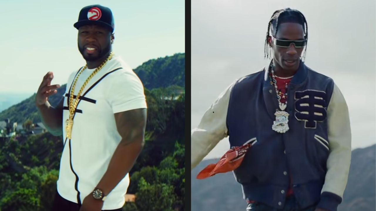 50 Cent & Travis Scott Link Up With Terrell Owens At Golf Tournament