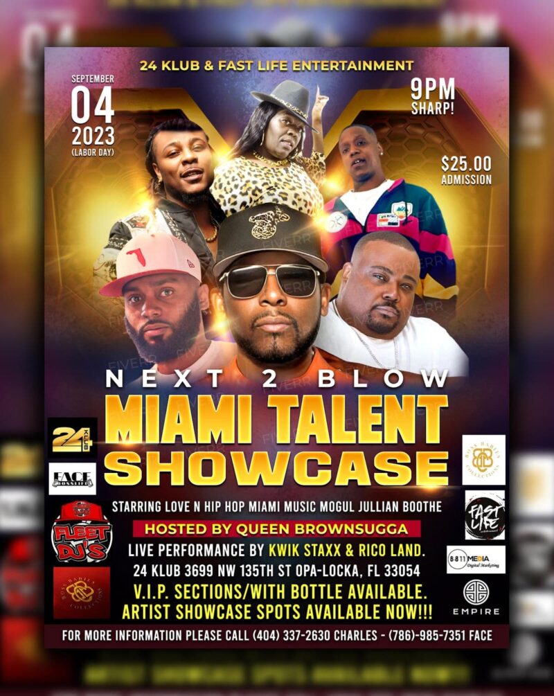 Jullian Boothe delivers the second installment of the Next to Blow Showcase in Miami