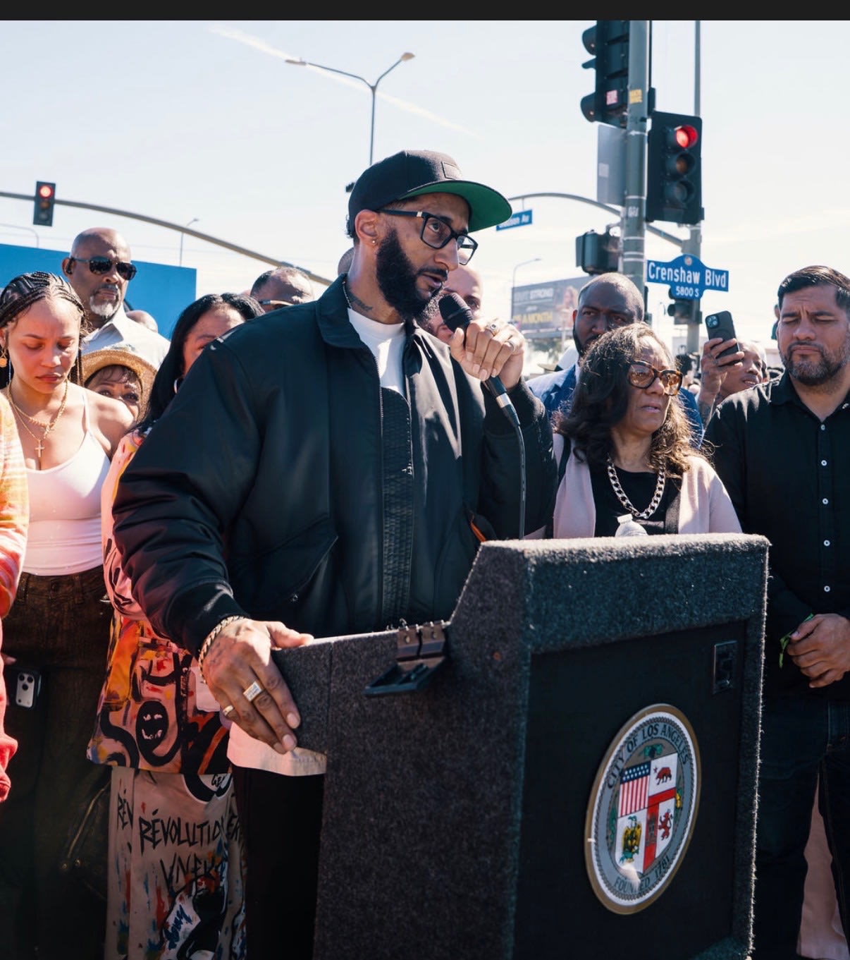 Lauren London remembers Nipsey Hussle at new memorial dedication